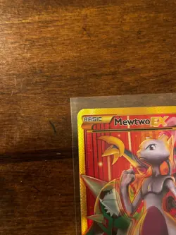Pokemon Mewtwo EX TCG Full Art Holo Rare Card Breakthrough-Secret 164/162 - Image 4