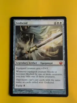 Godsend. Mythic. Nyx legendary artifact -wear to edges Magic the Gathering Card - Image 1