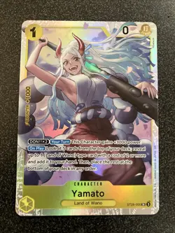 Yamato ST28-005 SR ONE PIECE Tcg Card Game NM Yellow Promo - Image 1