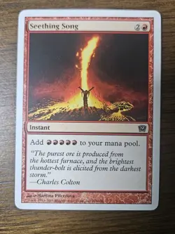 MTG - Seething Song x1 - 9th Edition - LP - Magic The Gathering - Image 1