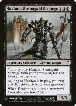 MTG Haakon, Stromgald Scourge Coldsnap #61 Rare Magic The Gathering - Image 1