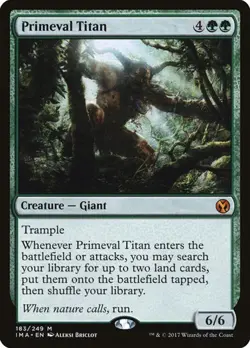 Primeval Titan Iconic Masters LP MTG - Image 1