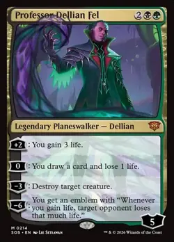 Professor Dellian Fel SOS NM MTG - Image 1