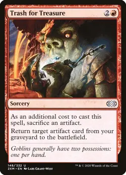MTG foil Double Masters Trash for Treasure #148 - Image 1