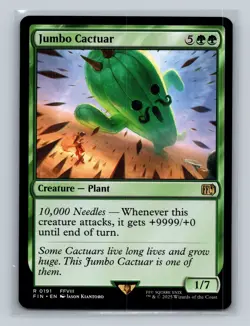 MTG - Jumbo Cactuar - 191 - Final Fantasy - Rare - NM - Image 1