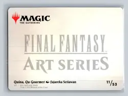 MTG - Quina, Qu Gourmet Art Card - 11 - Art Series: FINAL FANTASY - NM - Image 2