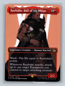 MTG - Raubahn, Bull of Ala Mhigo (Borderless) - 388 - FINAL FANTASY - Rare - NM - Image 1