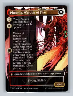 MTG - Joshua, Phoenix's Dominant (Borderless) - 397 - FINAL FANTASY - Rare - NM - Image 2