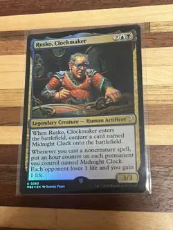 MTG Rusko Clockmaker Mystery Booster Foil Playable - Image 1