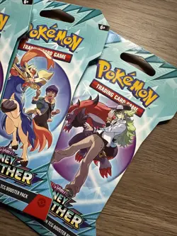 NEW Pokemon TCG: Journey Together SCARLET & VIOLET 5 Pack Bundle Sleeved Booster - Image 2