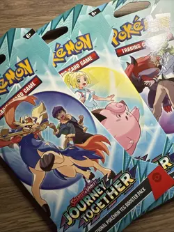 NEW Pokemon TCG: Journey Together SCARLET & VIOLET 5 Pack Bundle Sleeved Booster - Image 3