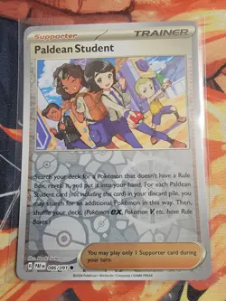 Paldean Student Reverse Holo Common 086/091 SV: Paldean Fates Pokemon Card - Image 1