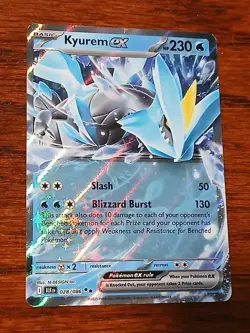 Kyurem ex 028/086 Black Bolt & White Flare Double Rare Holo Pokemon TCG NM/M - Image 1