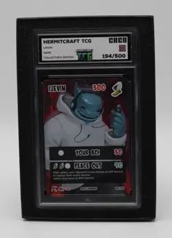 Hermitcraft TCG iJevin Collector's Edition Slabbed Card 194/500 - Image 1