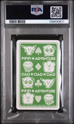 1998 POKEMON PIPIPI ADVENTURE PLAYING CARDS 7 OF SPADES PSA 9 - Image 2