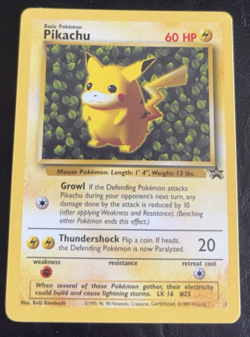 POKEMON TCG CARD IVY PIKACHU 2000 NO 1 BLACK STAR PROMO EXCELLENT PACK TO FOLDER - Image 1