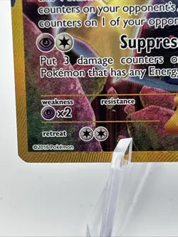 Pokemon TCG Alakazam EX Holo Ultra Rare 2016, 125/124 Card - Image 2