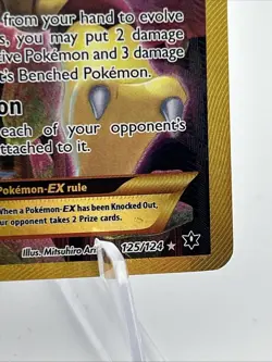 Pokemon TCG Alakazam EX Holo Ultra Rare 2016, 125/124 Card - Image 3