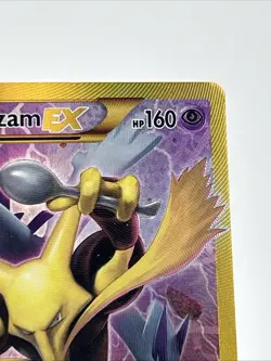 Pokemon TCG Alakazam EX Holo Ultra Rare 2016, 125/124 Card - Image 4