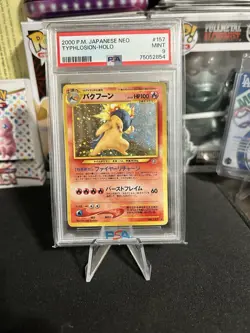 2000 Pokemon Japanese Neo Genesis Typhlosion Holo #157 PSA 9 - Image 1