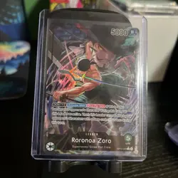 OP12-020 Roronoa Zoro (Alt Art Leader) ONE PIECE Card TCG NM English - Image 1