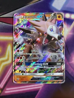 Lycanroc GX - SM14 - Pokemon Sun & Moon Promo Ultra Rare Card HP - Image 1