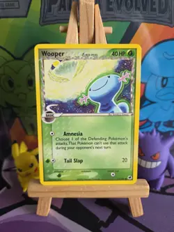 Pokemon TCG Wooper Delta Species EX Dragon Frontiers Card 71/101 Tomokazu Komiya - Image 1