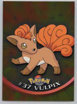 Vulpix Foil TOPPS Series 1 Blue Logo #37 Pokemon Card TCG NM/MINT (Pack Fresh) - Image 1