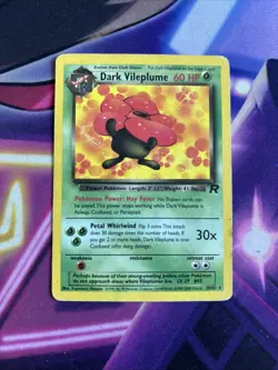 Dark Vileplume - 30/82 - Pokemon Team Rocket Unlimited Rare Card WOTC HP - Image 1