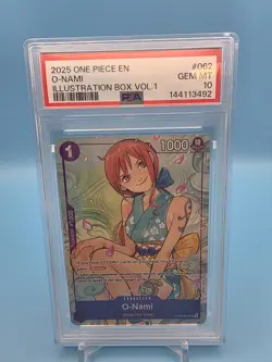 O-Nami Illustration Box Vol.1 OP05-062 One Piece Promotion Card PSA Gem Mint 10 - Image 1