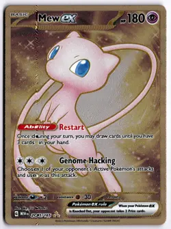 Mew ex - (151 Metal Card) Double Rare SV: Scarlet & Violet 151 205/165 NM - Image 1