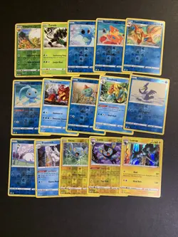 POKEMON - SHINING FATES - COMPLETE REVERSE HOLO Full Set Card Lot 50 Cards MINT - Image 2