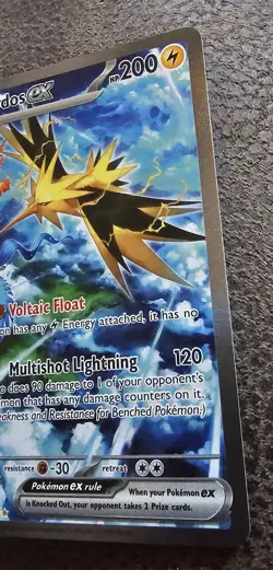 Pokemon Zapdos EX Scarlet & Violet 151 Illustration Rare Card 202/165 - Image 3