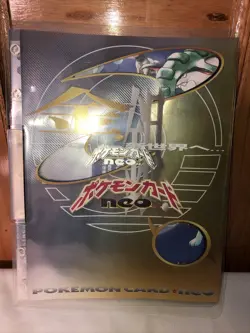 Qty. 150 Pokemon Card Japanese Neo Genesis Premium File 1 BINDER ONLY NO CARDS - Image 1