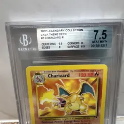 2002 Charizard 3/110 Non-Holo Rare Pokemon Card Legendary Collection BGS 7.5+ - Image 2