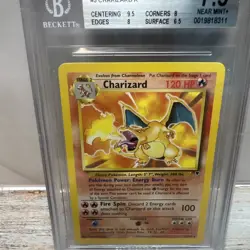 2002 Charizard 3/110 Non-Holo Rare Pokemon Card Legendary Collection BGS 7.5+ - Image 3