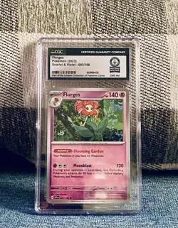 Pokemon Card Florges #93 Scarlet & Violet CGC GUINNESS WORLD RECORD 1/1 - Image 1