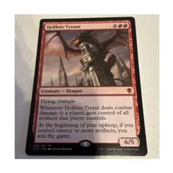 Wizards of the Coast MTG Hellkite Tyrant C16 Mythic 128 Red 6/5 - Image 1