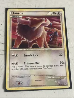 Pokemon Unleashed #41/95 Tauros Uncommon - Image 1