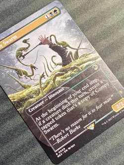 Compy Swarm Borderless R 0009 Jurassic World Collection REX MTG NM+ - Image 3