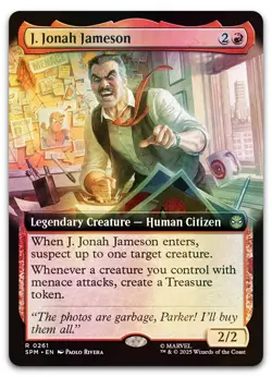 J. Jonah Jameson (Extended Art) #261 (Foil) (NM) Spider-Man SPM Magic MTG - Image 1