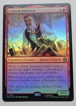 J. Jonah Jameson - FOIL - Marvel's Spider-Man 🔥B2G1 Coupon🔥NM MTG - Image 1