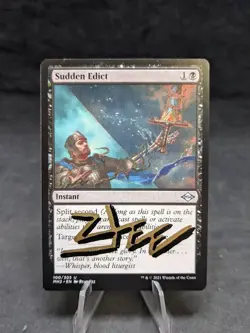 Sudden Edict | MTG Magic Modern Horizons 2 | Artist Signed | LP | A - Image 1