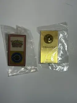 Pokemon Johto League Storm Badge 2001 Sealed Year 2 Gym Trainer Pin New - Image 1