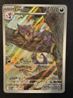 Pokemon Liepard 137/086 SV: White Flare Holo Illustration Rare NM - Image 1