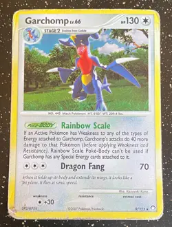 Pokemon TCG - Garchomp 9/123 - D&P Mysterious Treasures (2007) - Holo Rare - HP - Image 1
