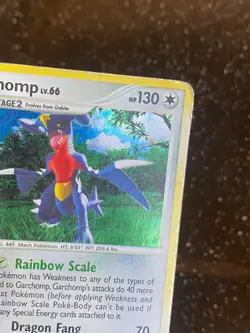 Pokemon TCG - Garchomp 9/123 - D&P Mysterious Treasures (2007) - Holo Rare - HP - Image 5