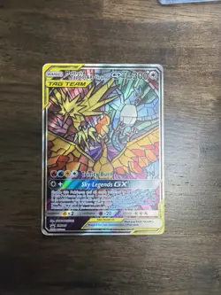 Pokemon Moltres & Zapdos & Articuno GX TAG TEAM Full Art Promo SM210 Holo 300 HP - Image 1