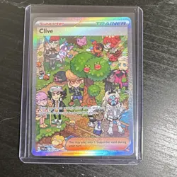 Pokemon Clive 236/091 SV: Paldean Fates Special Illustration Rare Full Art Holo - Image 1