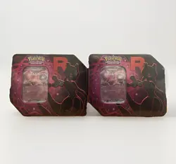 2x Pokemon TCG Team Rocket Mewtwo Tins Sealed LOT OF 2 - Image 1